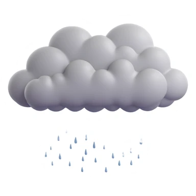 grey cloud is raining sticker