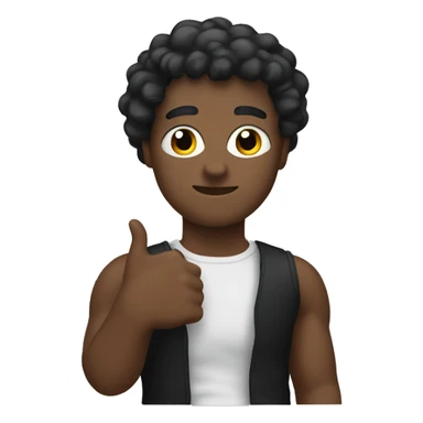 emoji wearing black arm band sticker