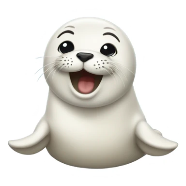 Happy seal sticker
