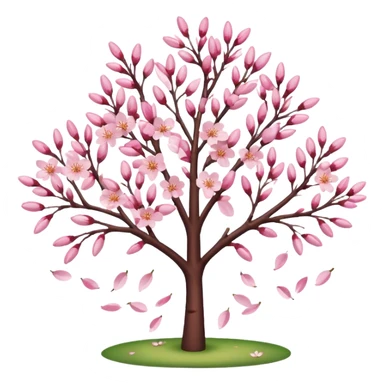 blossoming cherry tree sticker