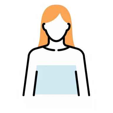 simple human silhouette icon, person icon sticker