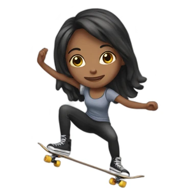 Skater girl sticker