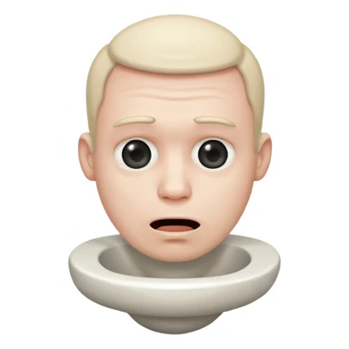 Random guys head sticking out of a toilet sticker