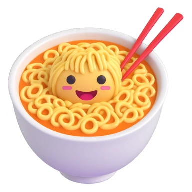 라면 (ramen) emoji sticker