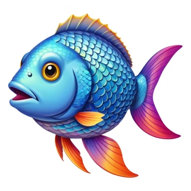 Fish wearing fishing long sleeve  sticker