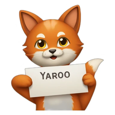 foxy-cat-holding-a-sign-with-text-Yaroslav sticker