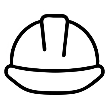 white helmet, slightly glossy finish, minimalistic icon style sticker
