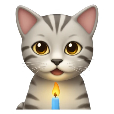 GATITO CON UNA VELA sticker