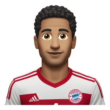 jamal musiala in fc bayern kit sticker