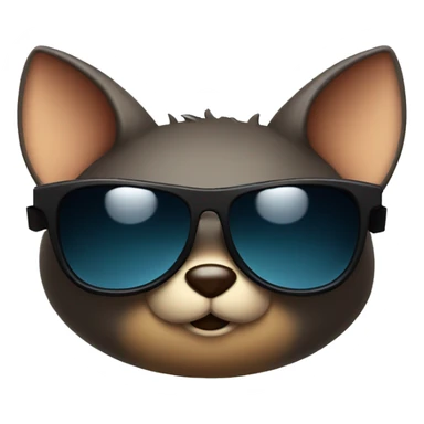 A bat wearing sunglasses  sticker