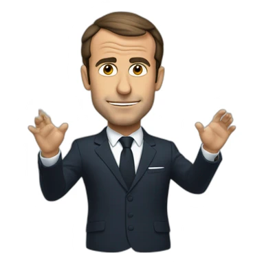 Macron qui fume sticker