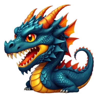 Dragón de la irá  sticker