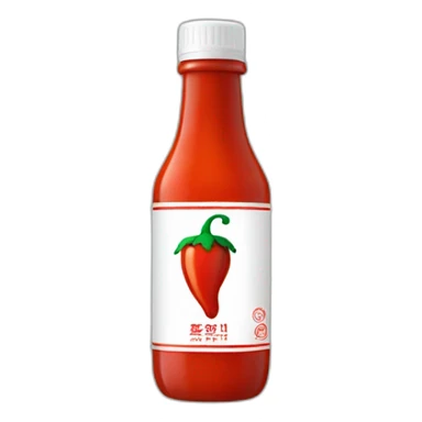 sriracha sauce bottle sticker
