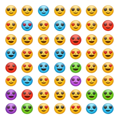 crate me a lot fo different and crazy emojis with no significance please sticker