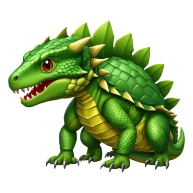 Armored reptile sticker