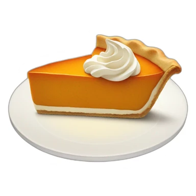 pumpkin pie with cream sticker