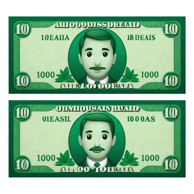 Nota de 100 reais sticker