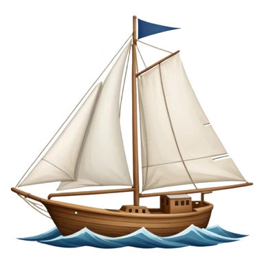 Velero navegando en tormenta sticker