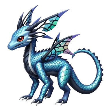 Meloetta-Salandit-Dialga-Pokémon-Fakémon-fusion-hybrid-creature sticker