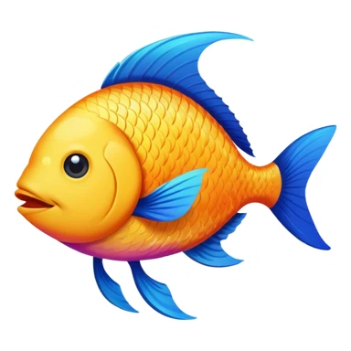 Fish with legs dancing  sticker