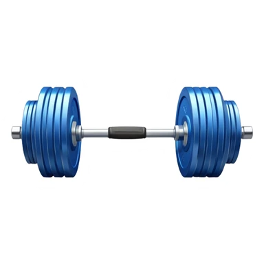 blue barbell sticker