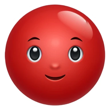 glitter bolinha vermelha pequena sticker