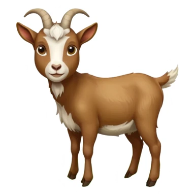 goat in the process of eating grass sticker