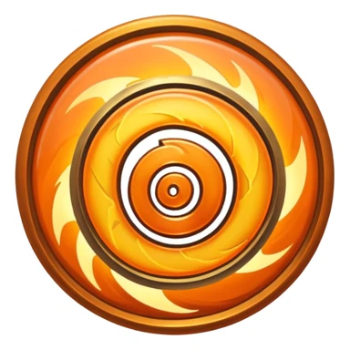 The Heathstone spiral logo but orange sticker