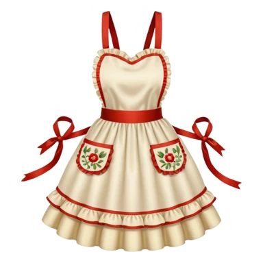 fancy kitchen apron  sticker