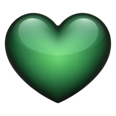 heart with black and green highlights sticker