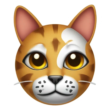 Soccer ball as a cat sticker