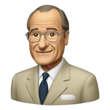 Jaques chirac sticker