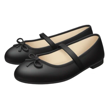 Black Chanel ballet flats sticker