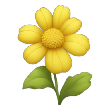 Yellow flower sticker