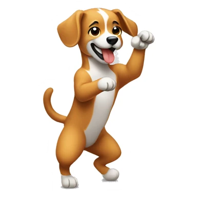 Cachorro dancando sticker