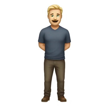 A man with a big booty sticker