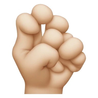 bacio con mano raccolta davanti sticker