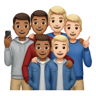 boyband with 5 member sticker