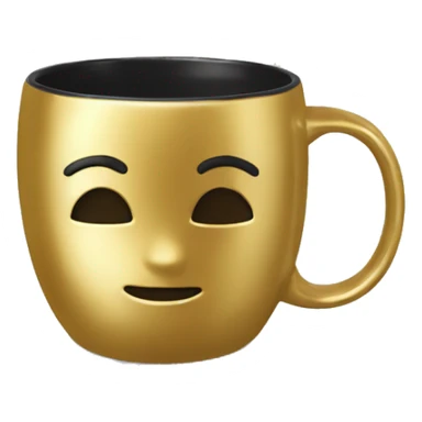 vintage Metallic Gold Coffee Mug sticker