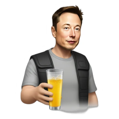 Elon musk drink  sticker