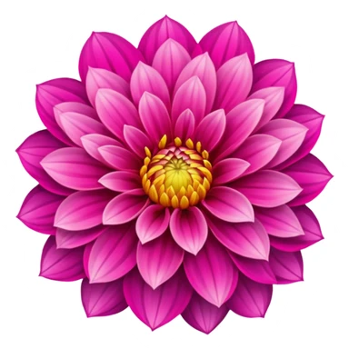 Dahlia flower  sticker