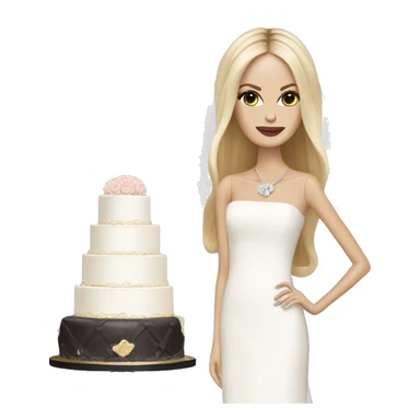 rachel zoe with a wedding cake sticker
