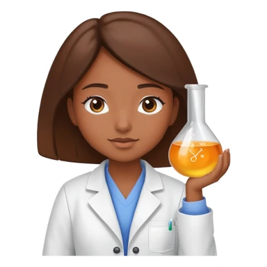 Girl doing chem sticker