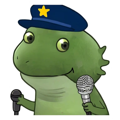 Axolotl singing  sticker