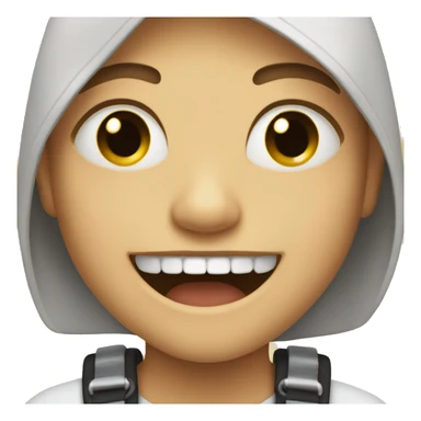 kid with braces sticker