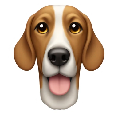 Dog head goose body sticker