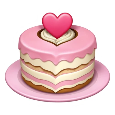 Pink Tiramisu With Heart sticker