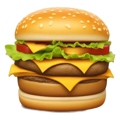 mcdonalds cheeseburger  sticker