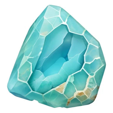 peruvian opal gemstone raw crystal sticker