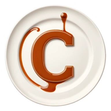 A modern icon of a white ceramic plate with a refined sauce drizzle shaped like the letter C, subtly expressing the CatchTable brand identity. Use a sleek, minimal style.
The sauce drizzle should thin and include a color #FF3D00.
Soft shadows, simple lines, high-end visual mood. sticker